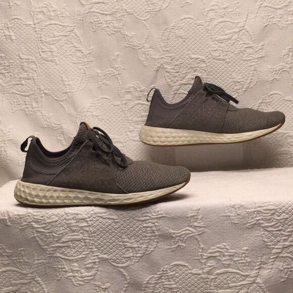 New Balance Fresh Foam Cruz v1 Team Gray Sea Salt Gum Sole Mens 11.5 Run Casual - Picture 2 of 7